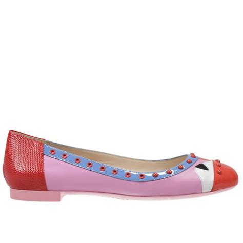 pink FENDI Women Ballet flats 